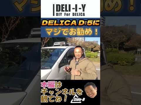 【デリカD5】このキャリア！DELICAにおすすめ！ #side_b #automobile #デリカ #カスタム #デリカd5 #キャリア #アタッチメント #thule