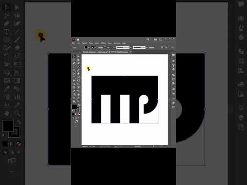 Making M+P Letter Logo in Illustrator || Logo Design tutorial