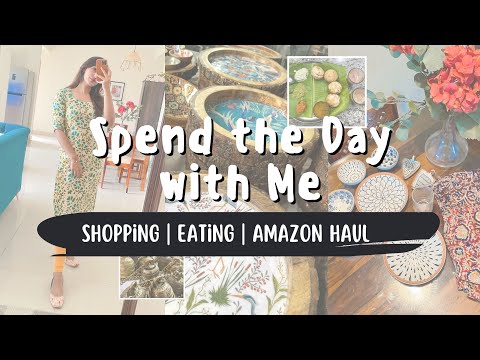 Spend The Day With Me | VLog | Shopping 🛍️, Eating 🥣 & Amazon Haul ✨ | Neera Mishra