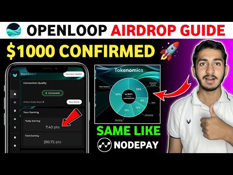 Openloop Airdrop complete guide | Free Testnet Airdrop like Nodepay | Openlooop Wallet connect