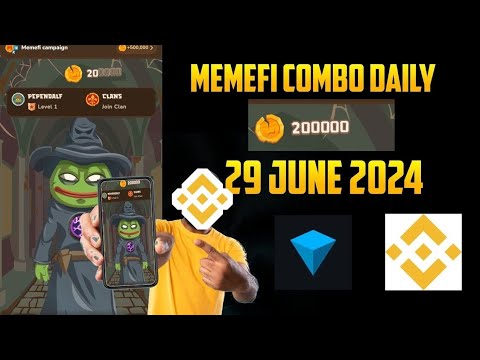 memefi combo today 29 june  | Memefi daily combo | Memefi today combo | memefi Update | #memefi