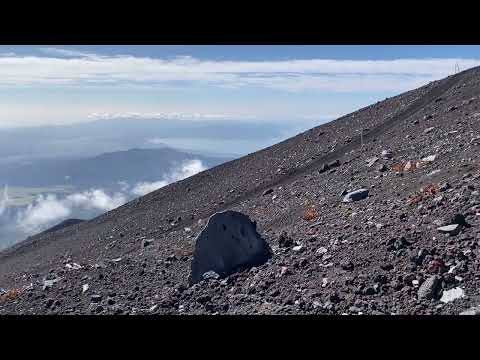 20231006、富士山御殿場ルート七合目からの眺め