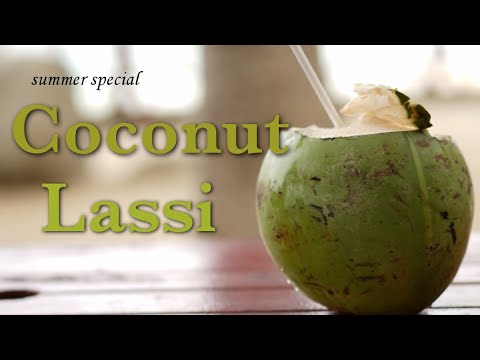 Summer cooler coconut lassi | Refreshing Coconut drink | Tender coconut lassi