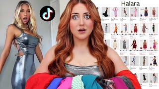 Trying on EVERY HALARA DRESS (ad)