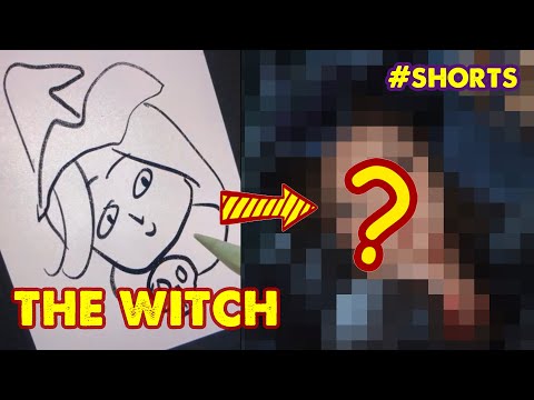 Draw The Witch by Procreate #hutachan #shorts #ipad