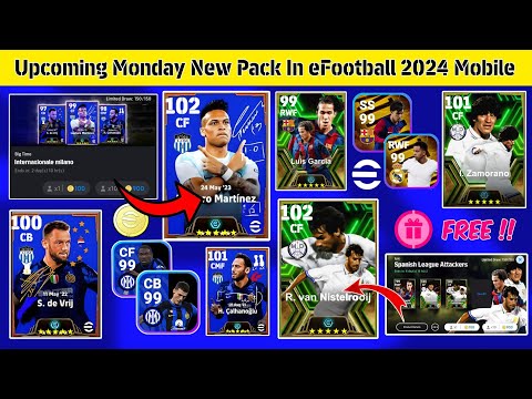 Upcoming Monday Confirm New Pack In eFootball 2024 Mobile | Player Max & Boost Rating