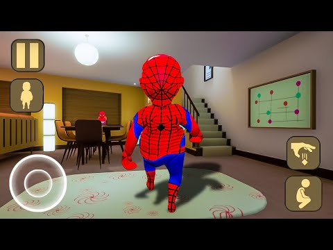 NEW Ending While Playing as Spider-Man Baby?! Horror Game The Baby In Yellow