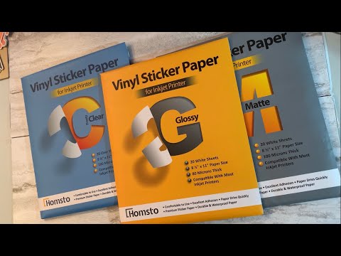 How I Make Vinyl￼ Stickers | Process & tips + HOMSTO sticker paper review