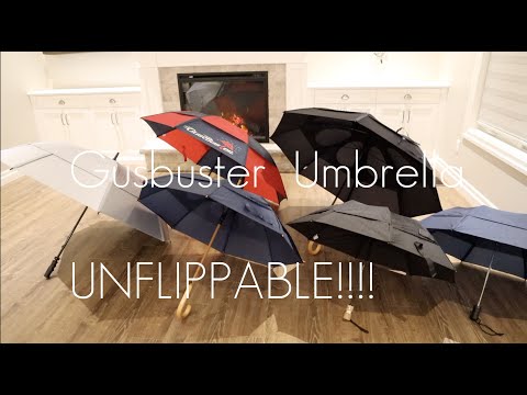 The UNFLIPPABLE  UMBRELLA - GUSTBUSTER - Hands On In-depth Review / DEMO