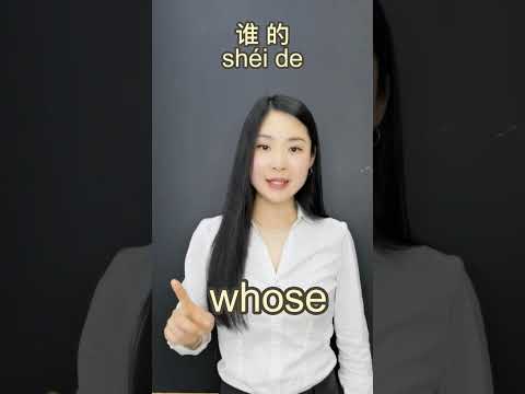 What Where Who Whose How When Why in Chinese Learn Chinese in 1 minute