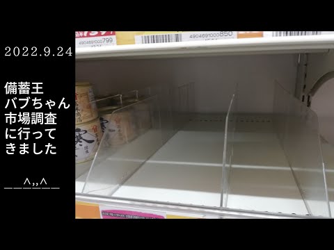 食糧危機？欠品が多い？大阪都心部ディスカウントストア【備蓄王バブちゃん市場調査に行ってきました】