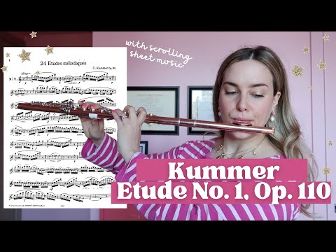 Flute Etude No. 1 from 24 Etudes Mélodiques by Kummer | play along and practice tips