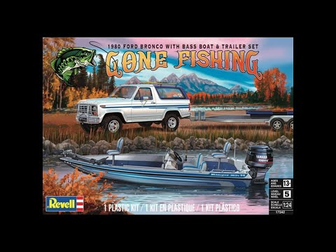 Whats In The Box | Revell Gone Fishing Ford Bronco Bass Boat & Trailer Set.