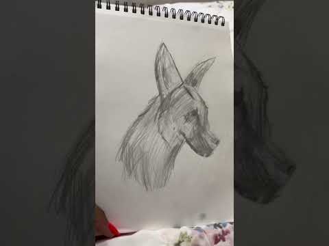 Autistic 6-Year Old Son Draws Amazing German Shepard Dog ASD