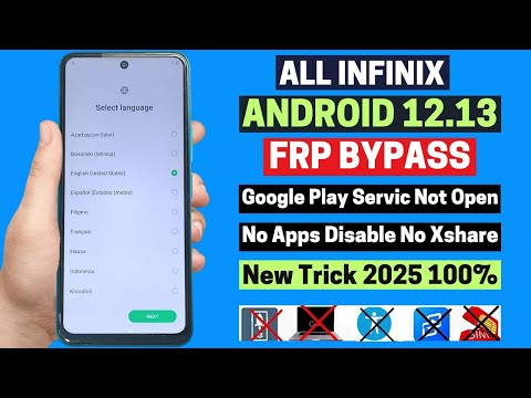 All Infinix Android 12/13 FRP Bypass Without PC 2025|App Not Install/Not Open |No Activity No Xshare