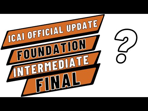 |ICAI Official Update For Foundation | intermediate| Final | ICAI CA 2023 Examination|