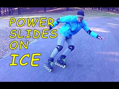 POWER SLIDES ON FROSTY ROADS - Practice Inline Skating Ep 1