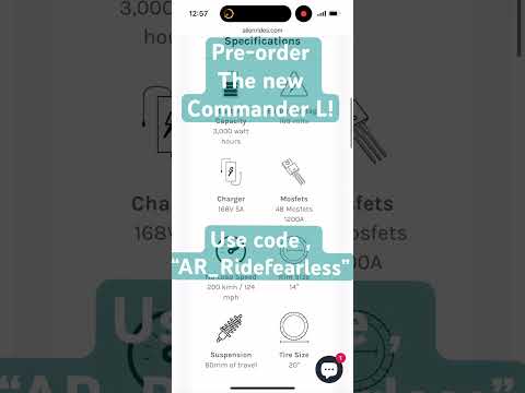 The NEW Commander L is ready to pre order at alienrides.com. 2yearwarranty #eucs#electricunicycles