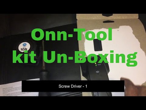 TV Wall mount | Un-boxing Onn tool kit with Stud finder and essentials for Wallmount from Walmart