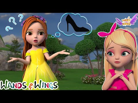 Princess Lost her Shoe | Where is Blossom's shoe? + Doll Dress Up | Kids Rhymes- Wands And Wings