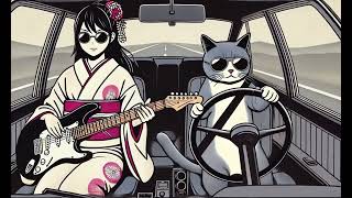 Shamisen 三味線 X  Funk Bass【Road Trip with a Cat Driver】Background Music for Studying, or Driving