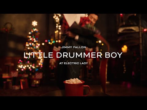 Jimmy Fallon - Little Drummer Boy - At Electric Lady (Official Lyric Video)