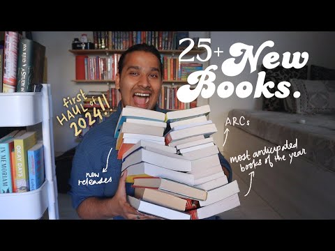 first BIG BOOK HAUL of the new year... 📚🛍️ // most anticipated books, 2024 new releases + more