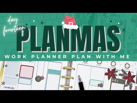 Work Planner Plan with Me! Week of Dec 14 // PLANMAS Day 14 | Plans by Rochelle