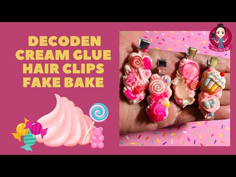 Let’s Fake Bake something different….Hair Clips! #fakebake #creamglue #whippedglue #peepthisyall