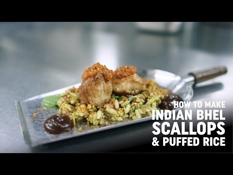 How to make Indian Bhel Scallops & Puffed Rice with Rohit Ghai of Jamavar London