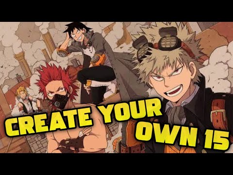 CREATE YOUR OWN CHARACTER 15! BANNER EDITION! | My Hero Ultra Impact