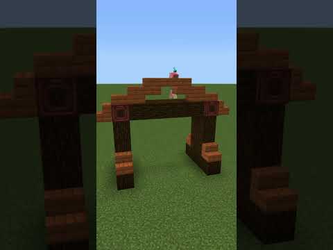 オシャレなツタの門の作り方　統合版【Minecraft】