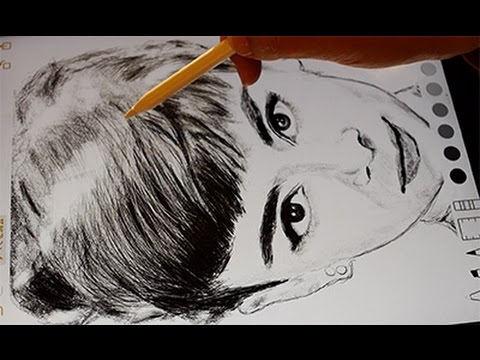 Audrey Hepburn drawing by Apple Pencil & iPad Pro