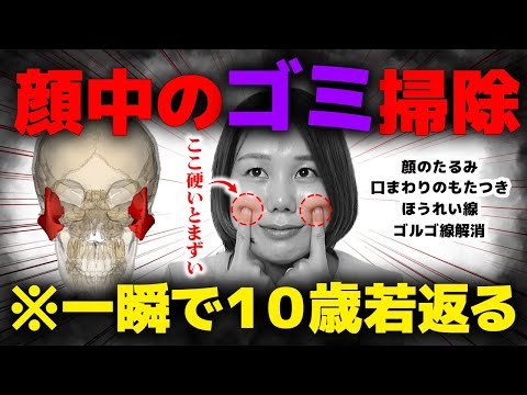 【顔の悩み全て解消】顔のたるみ・シワ・ほうれい線・ゴルゴ線・口まわりのもたつき・老け顔を全て解消する至高のツボ | 上顎骨はがし 首こり・高血圧も解消