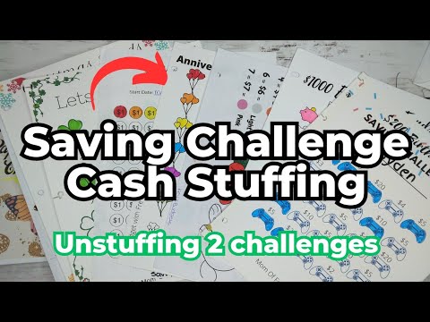 UNSTUFFING 2 SAVING CHALLENGES | STARTING OUR 1K EMERGENCY FUND | SAVING CHALLENGE TIME !