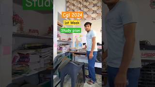 SSC CGL 2024 1st Week Study Plan vlog-2 🔥 #cgl2024 #restart #ssc #shorts