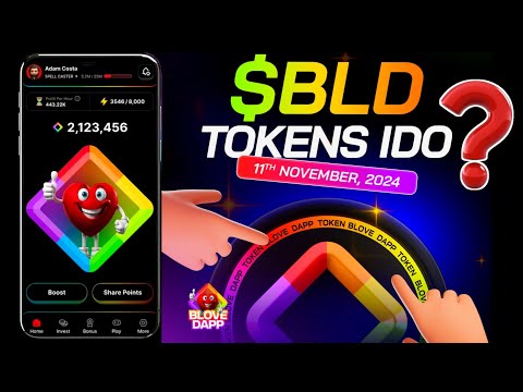 BLD Token IDO Full Datails ! Blove dapp token initial dex offering explanation