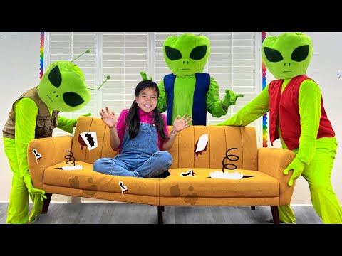 Jannie and Alex Helping Their Alien Friends Get Home