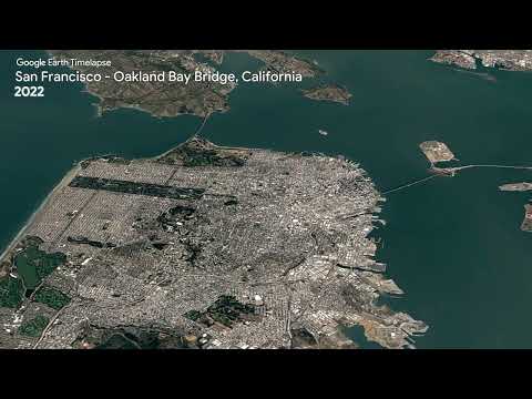 San Francisco - Oakland Bay Bridge, California - Earth Timelapse