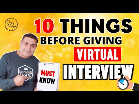 10 Things Must Know Before Giving Virtual Interview | Online Interview Tips | Digital Interview