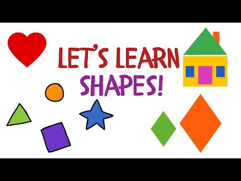 Let's Learn Shapes! Basic shapes, toddler educational videos, pre-k learning videos about shapes