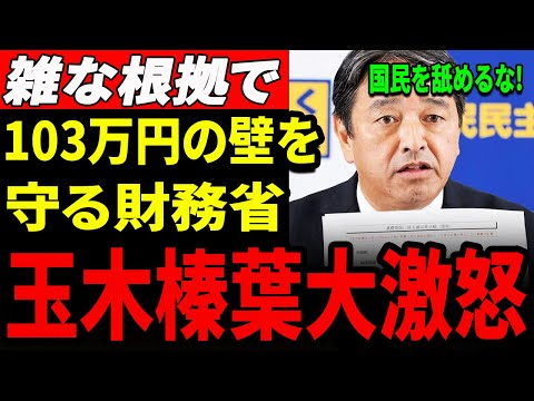 榛葉幹事長＆玉木代表激おこ！これっぽちの根拠では『103万の壁』を反対していたのか！国民をバカにしてるよ！【国民民主党/榛葉幹事長/記者会見】