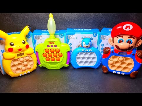 1 Minute Satisfying with Playing Push Game Pop It Eletrônico Fidget Toy ASMR No Talking