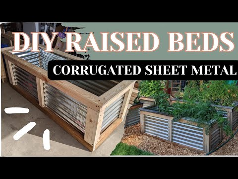 DIY Sheet Metal RAISED GARDEN BEDS