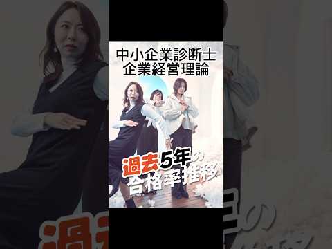 【中小企業診断士】一次試験|企業経営理論の難易度|過去5年の合格率推移| #中小企業診断士 #中小企業診断士試験 #資格