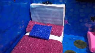 How to make mini bed room set up coming video wait for it