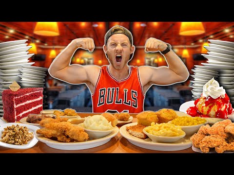 THE IRONMAN BUFFET CHALLENGE! (30 DIFFERENT MENU ITEMS)