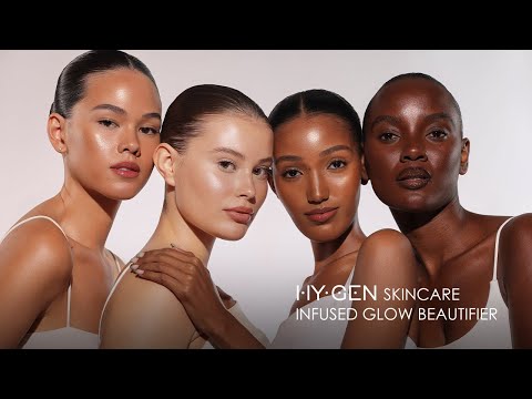 GLASS SKIN Using HY-GEN SKINCARE INFUSED GLOW BEAUTIFIER | Natasha Denona Makeup