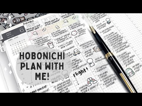 Real Time Plan With Me: Schedule For A Busy Week | Hobonichi Cousin 2022 Weekly