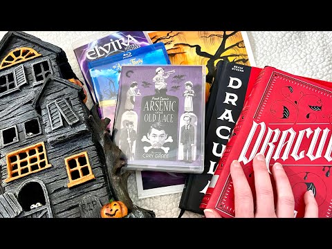 ASMR Halloween Trigger Assortment 🎃 (whispered, tapping, scratching, tracing)